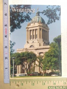 Postcard Manitoba Legislative Building, Winnipeg, Canada