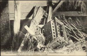 France WWI Destruction Avricourt Oise Postcard #8