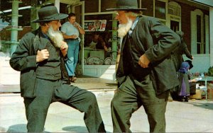 Pennsylvania Greetings From The Amish Country Two Amish Gentleman In Conversa...