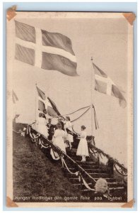 Dybbol Jutland Denmark Postcard The King Receives the Old Banner c1940's