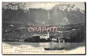 Old Postcard Chateau de Duingt Lake Annecy