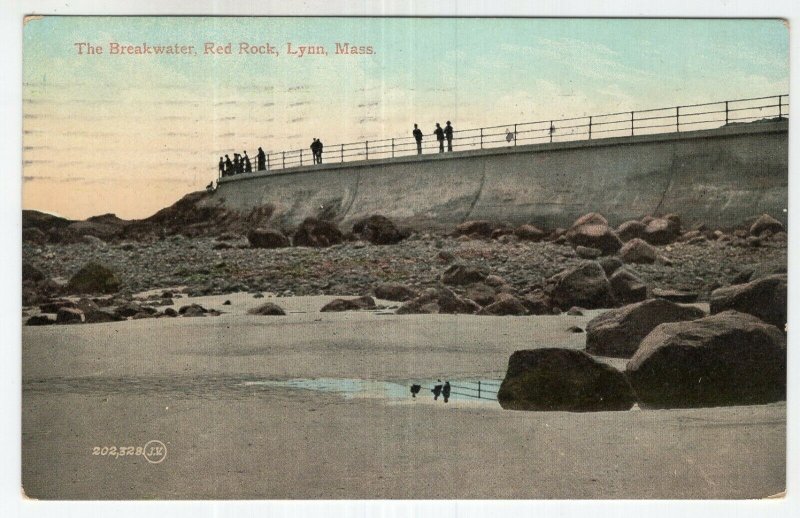 Lynn, Mass, The Breakwater, Red Rocks