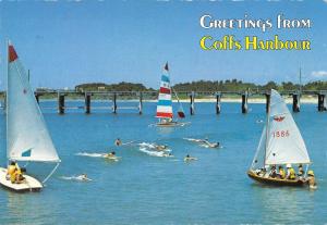 BR101987 greetings from coffs harbour ship bateaux jetty beach nsw   australia