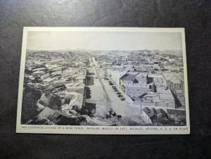 Mint USA PPC Postcard Nogales MX AZ USA Mexican Border Wire Fence