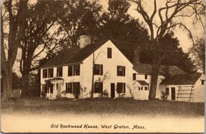 Old Rockwood House, West Groton MA Undivided Back Vintage Postcard T53