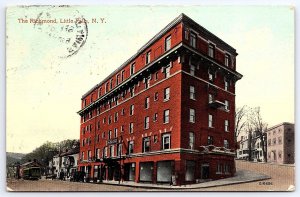 1914 Richmond Little Falls New York Building Historic Landmark Posted Postcard