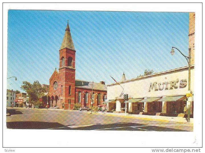 Looking North On Main St. Brick Church Section, East Orange, New Jersey, 40-60s