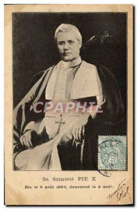 Old Postcard His Holiness Pope Pius X