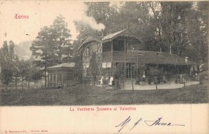 Italy Torino La Vaccheria Svizzera al Valentino Vintage Postcard 04.76