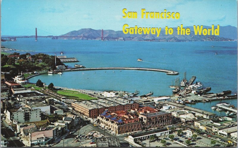 San Francisco Gateway to the World California Chrome Postcard C181