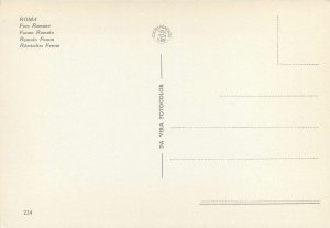 Italy Roma romain forum ruins pool Postcard