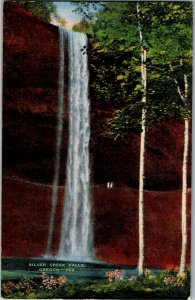 Silver Creek Falls, Near Silverton OR Vintage Postcard L33