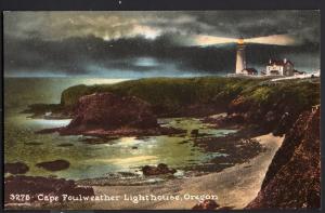 Oregon ~ Cape Foulweather Lighthouse Divided Back