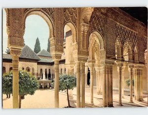 Postcard The Lions Court, Granada, Spain
