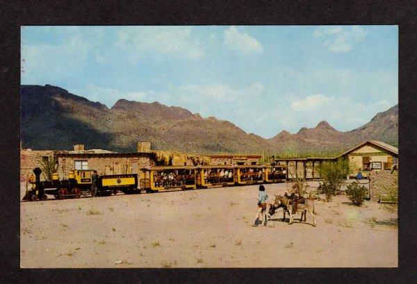 AZ OLD TUCSON Railroad Train ARIZONA Postcard RR PC