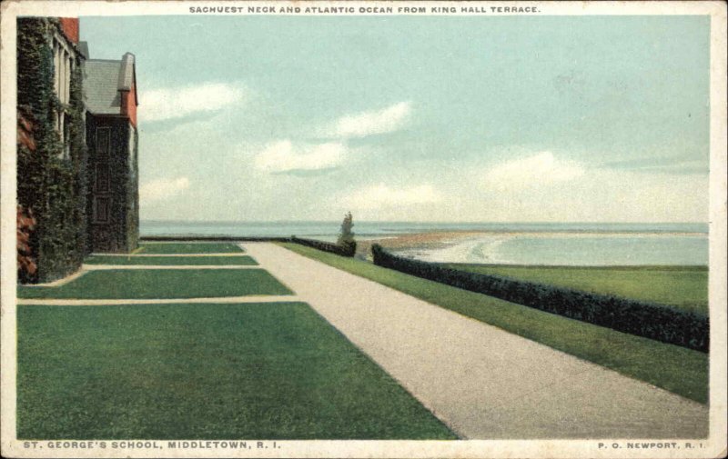 Middletown RI St. George's School c1910 Detroit Publishing Postcard #1