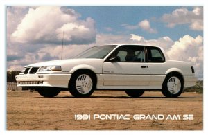 1991 Pontiac Grand Am SE Postcard *6V18