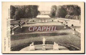 Old Postcard Institut de France Abbaye De Chaalis Le Parterre A La Francaise