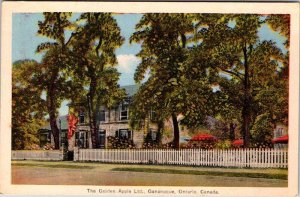 Postcard HOUSE SCENE Gananoque Ontario ON AK5324