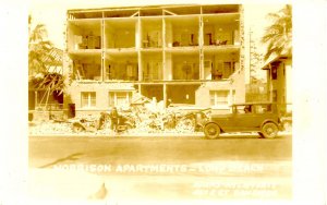 CA - Long Beach Earthquake, Mar. 10, 1933. Morrison Apartments. *RPPC