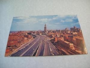 Traffic in Boston,  Mass. //  Unused Postcard