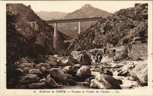 CPA Environs de Corte - Torrent et Viaduc du Vecchio CORSICA - CORSE (1083621)