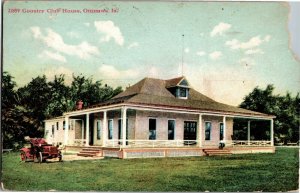 Country Club House Ottumwa IA c1909 Vintage Postcard C13