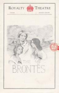 The Brontes Charlotte Emily Bronte Dorothy Black Royalty Theatre Programme