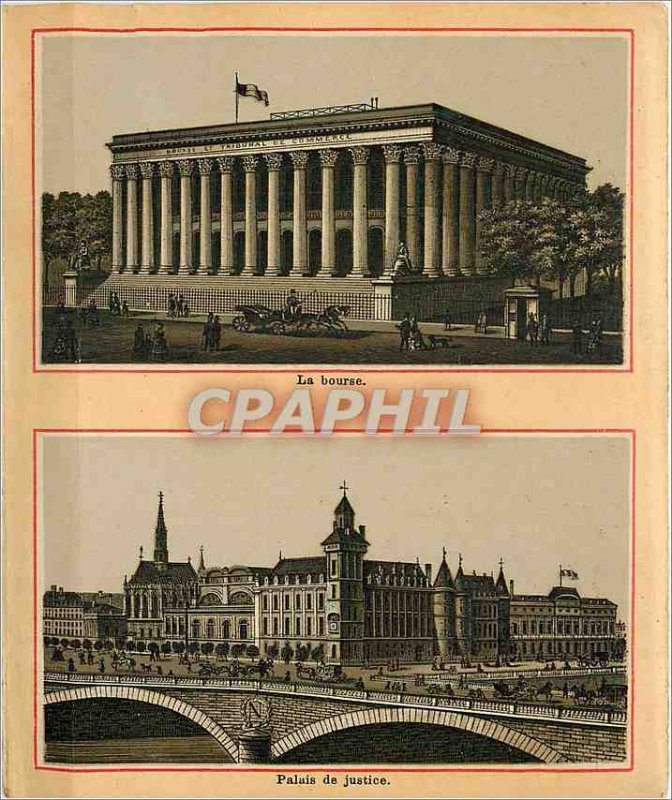 Postcard Old Stock Exchange and Palace of Justice