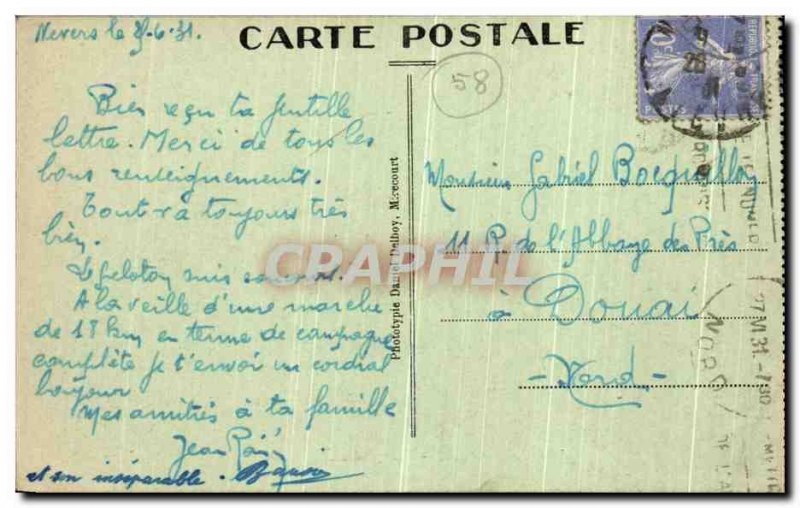 Old Postcard Nevers Vue Generale