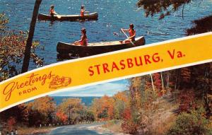 Strasburg Virginia Greetings Lake View Vintage Postcard J57732 