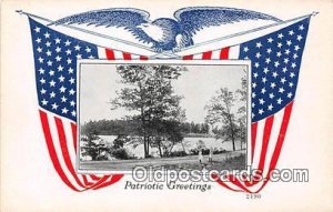 Patriotic Greetings Patriotic Unused 