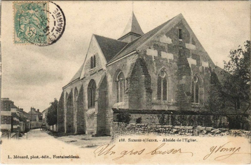 CPA Samois Abside de l'Eglise FRANCE (1101213)