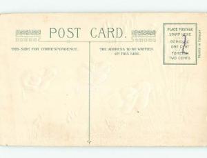 Pre-Linen easter RARE BLACK CHICK BESIDE YELLOW CHICKS HL0769