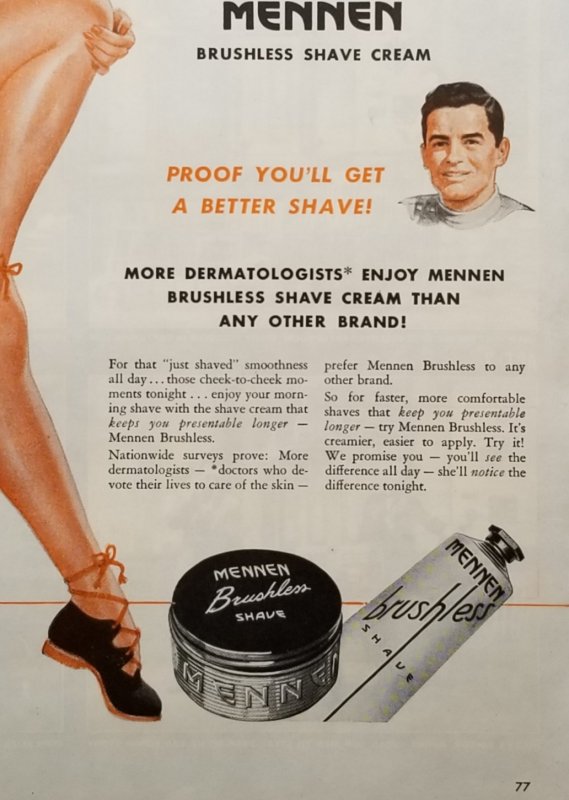 Bathing Beauties Mennen Shave 2 LIFE Ads 1946