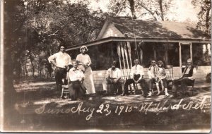 Real Photo Postcard Sunday, August 22, 1915 in Milford, Nebraska