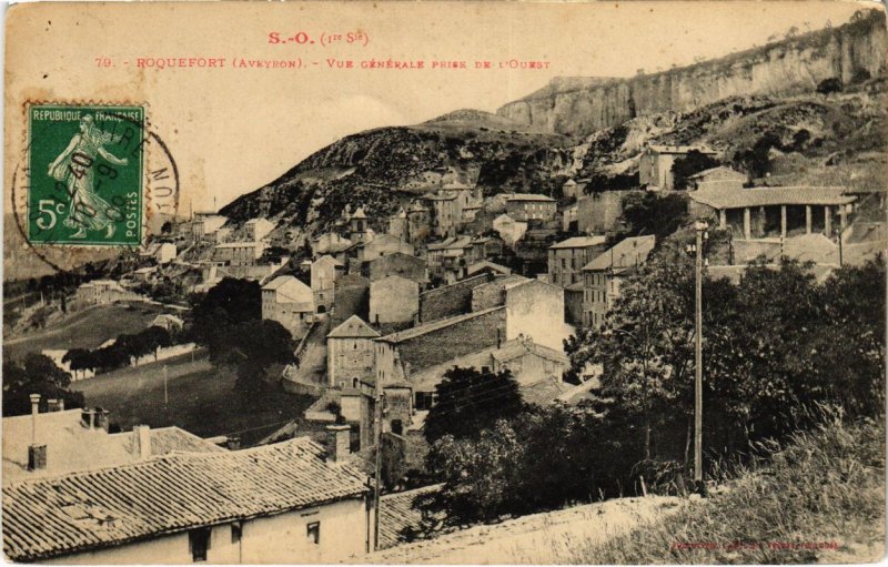 CPA ROQUEFORT - Vue générale prise de L'Ouest (109746)