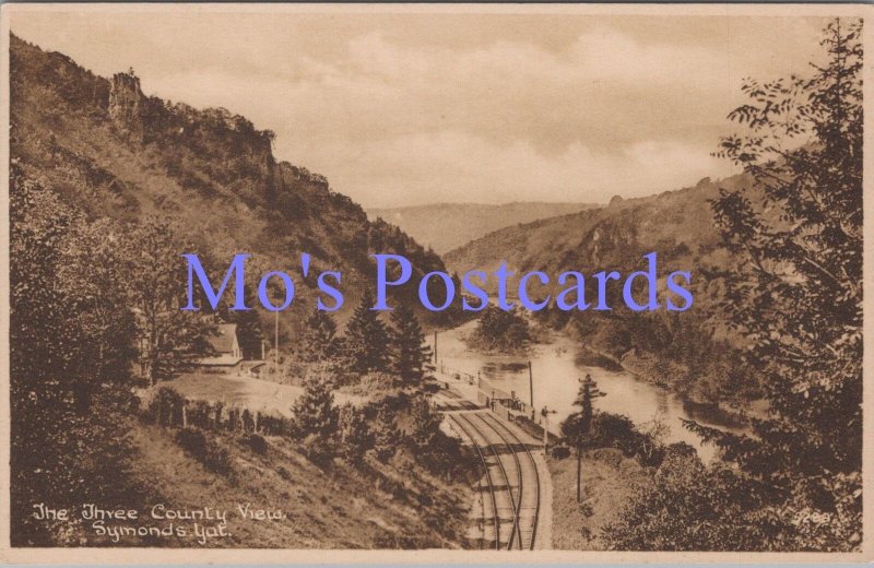 Herefordshire Postcard - Symonds Yat, The Three County View  RS37818