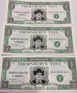 Vtg Thornbury's Toys Store Thorny Bucks Lousiville Lexington KY Trigger Tom Lot