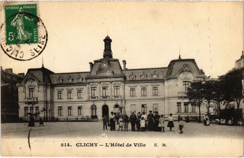 CPA Clichy Hotel de Ville (1314142)