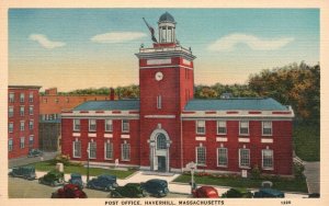 Vintage Postcard Post Office Postal Service Building Haverhill Massachusetts MA