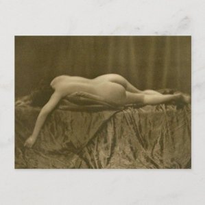 Art Deco, Nude, Female, Lucien Walery Vintage Inspired Postcard