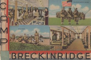 Breckinridge Kentucky USA Military Camp Folding Postcard Book