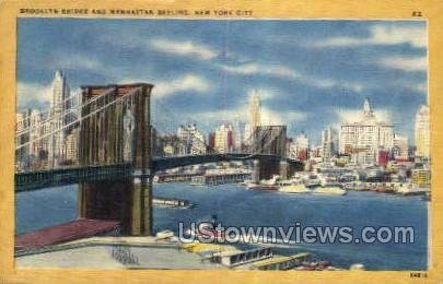 Brooklyn Bridge in New York City, New York