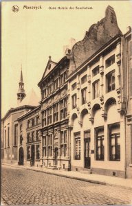Belgium Maeseyck Oude Huizen den Boschstraat Maaseik Vintage Postcard C107