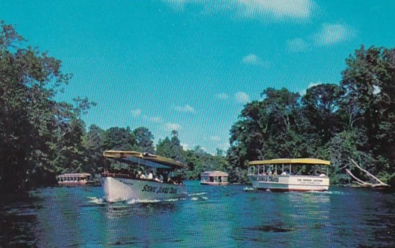 Florida Silver Springs Sightseeing Boats On Silver River