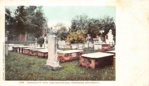 PRINCETON UNIVERSITY PRESIDENTS' ROW GRAVEYARD CEMETERY NEW JERSEY POSTCARD (05)