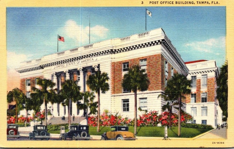 Florida Tampa Post Office Building Curteich