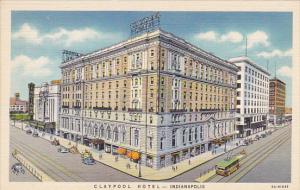 Indiana Indianapolis Claypool Hotel Curteich