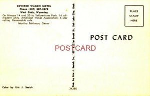 COVERED WAGON MOTEL, WEST CODY, WYOMING Martha Fehlman, Owner